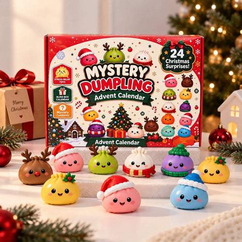 Mystery Dumpling Advent Calendar gift box with 24 squishy surprises